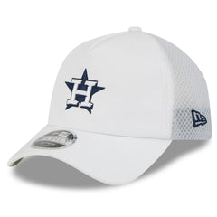 Houston Astros 2026 Batting Practice Apex 9FORTY Adjustable Trucker Hat White