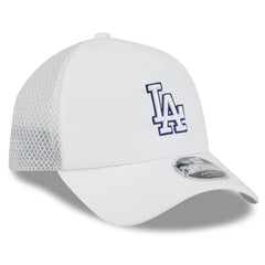 Los Angeles Dodgers 2026 Batting Practice Apex 9FORTY Adjustable Trucker Hat White