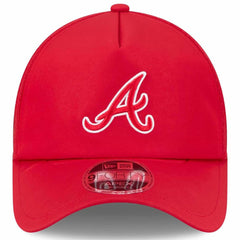 Atlanta Braves 2026 Batting Practice Apex 9FORTY Adjustable Trucker Hat Red
