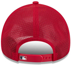 Minnesota Twins 2026 Batting Practice Apex 9FORTY Adjustable Trucker Hat Red