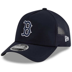 Boston Red Sox 2026 Batting Practice Apex 9FORTY Adjustable Trucker Hat Navy