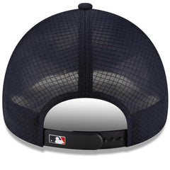 Boston Red Sox 2026 Batting Practice Apex 9FORTY Adjustable Trucker Hat Navy