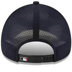 Minnesota Twins 2026 Batting Practice Apex 9FORTY Adjustable Trucker Hat Navy