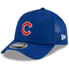 Chicago Cubs 2026 Batting Practice Apex 9FORTY Adjustable Trucker Hat Royal