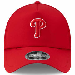 Philadelphia Phillies 2026 Batting Practice Apex 9FORTY Adjustable Trucker Hat Red