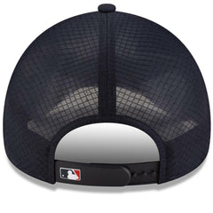 Cleveland Guardians 2026 Batting Practice Apex 9FORTY Adjustable Trucker Hat Navy