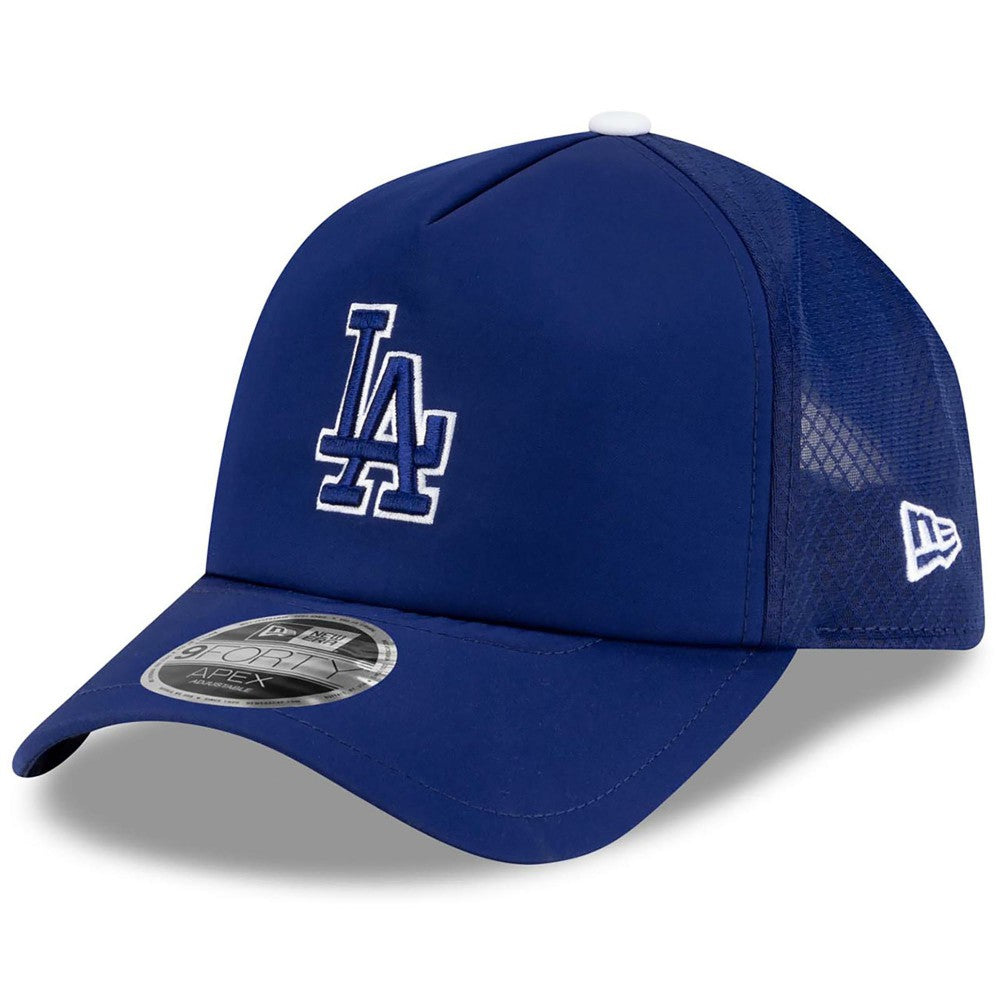 Los Angeles Dodgers 2026 Batting Practice Apex 9FORTY Adjustable Trucker Hat Royal