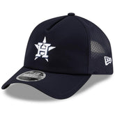 Houston Astros 2026 Batting Practice Apex 9FORTY Adjustable Trucker Hat Navy