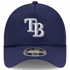 Tampa Bay Rays 2026 Batting Practice Apex 9FORTY Adjustable Trucker Hat Navy