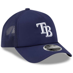 Tampa Bay Rays 2026 Batting Practice Apex 9FORTY Adjustable Trucker Hat Navy