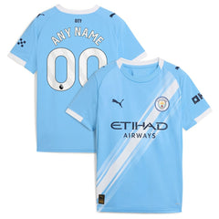 Manchester City Youth 2025/26 Home Replica Custom Jersey - Sky Blue on sale