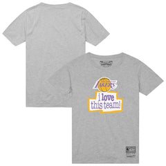 Los Angeles Lakers I Love This Team T-Shirt - Heather Gray sale