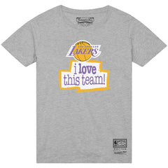 Los Angeles Lakers I Love This Team T-Shirt - Heather Gray sale