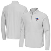 Toronto Blue Jays Antigua Step Up Quarter-Zip Pullover Gray