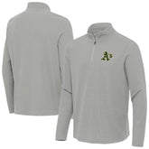 Athletics Antigua Sync Tri-Blend Quarter-Zip Pullover Heather Gray