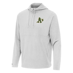 Athletics Antigua Connected Quarter-Zip Pullover Hoodie Gray