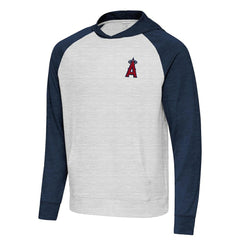 Los Angeles Angels Antigua Urgent Pullover Hoodie Heather Navy/Gray