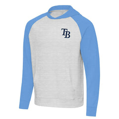 Tampa Bay Rays Antigua Urgent Pullover Hoodie Powder Blue/Gray