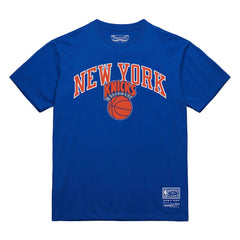 New York Knicks Hardwood Classics Vintage Logo T-Shirt - Blue for sale
