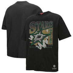 Dallas Stars Mitchell & Ness Women's Choppy Ice Boyfriend T-Shirt - Black T-shirts