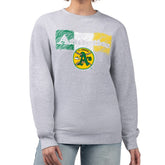 Athletics Starter Women's Team Color Shading Fleece Pullover Sweatshirt Gray