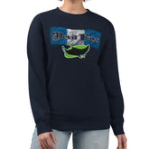 Tampa Bay Rays Starter Women's Team Color Shading Fleece Pullover Sweatshirt Navy