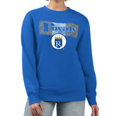 Kansas City Royals Starter Women's Team Color Shading Fleece Pullover Sweatshirt Royal
