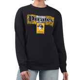 Pittsburgh Pirates Starter Women's Team Color Shading Fleece Pullover Sweatshirt Black