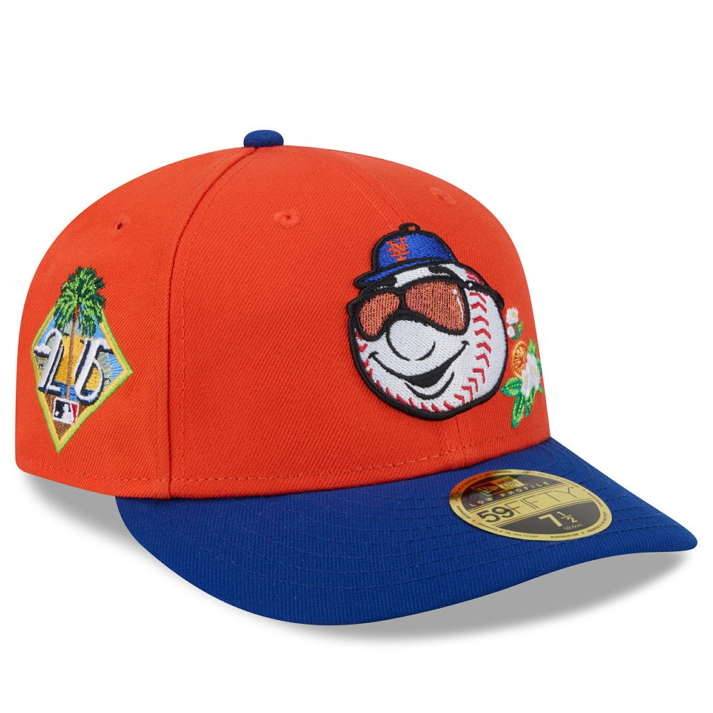 New York Mets 2026 Spring Training Low Profile 59FIFTY Fitted Hat Orange/Royal