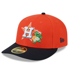 Houston Astros 2026 Spring Training Low Profile 59FIFTY Fitted Hat Orange/Navy