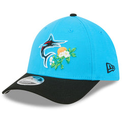 Miami Marlins 2026 Spring Training M-Crown 39THIRTY Flex Hat Blue/Black