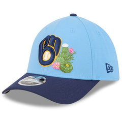 Milwaukee Brewers 2026 Spring Training M-Crown 39THIRTY Flex Hat Light Blue/Navy