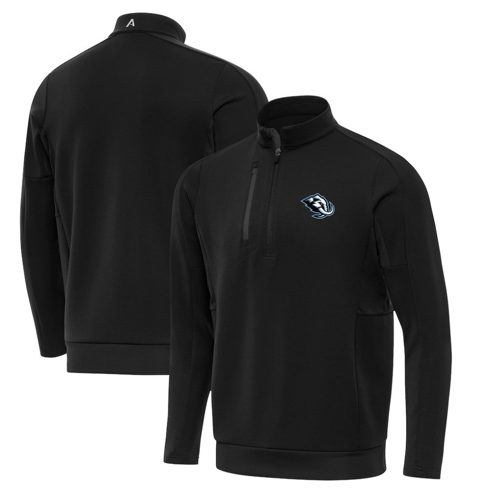 Utah Mammoth Antigua Generation Quarter-Zip Pullover - Black Pullover