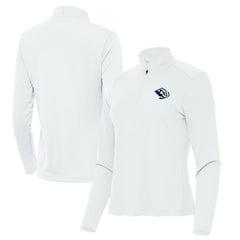 Utah Mammoth Antigua Women's Tribute Half-Zip Pullover - White Pullover