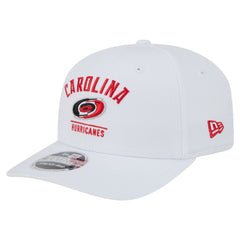 Carolina Hurricanes New Era Team Lockup Basic 9SEVENTY Adjustable Hat - White Hats