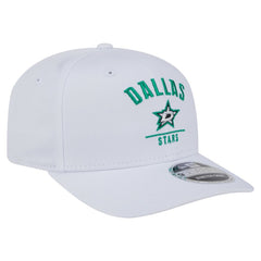 Dallas Stars New Era Team Lockup Basic 9SEVENTY Adjustable Hat - White Hats