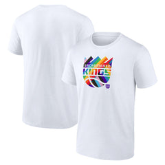 Sacramento Kings Team Logo Pride T-Shirt - White discount