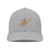 Detroit Red Wings Levelwear Rise Copper Insignia Flex Hat - Gray Hats