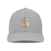 Seattle Kraken Levelwear Rise Copper Insignia Flex Hat - Gray Hats