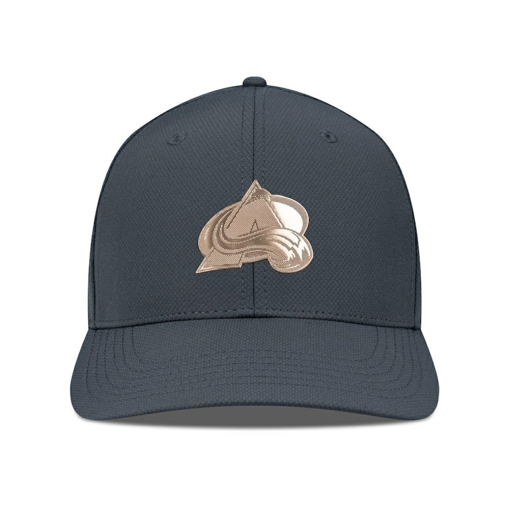 Colorado Avalanche Levelwear Rise Copper Insignia Flex Hat - Charcoal Hats