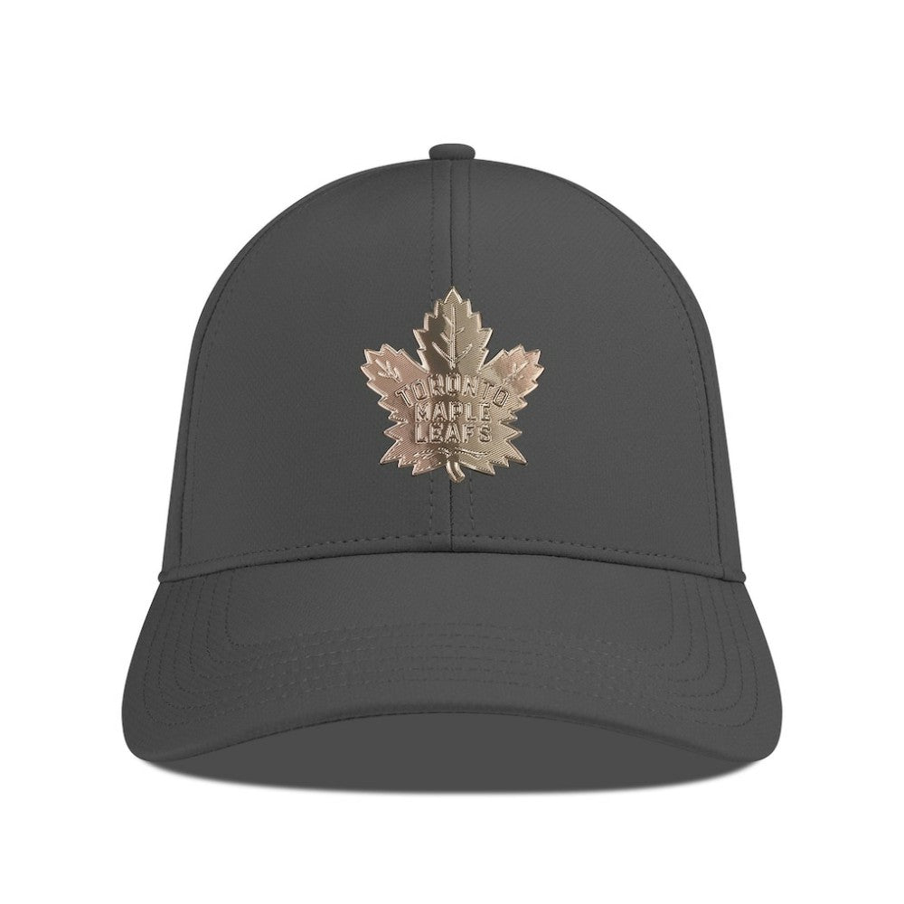 Toronto Maple Leafs Levelwear Ascend Copper Insignia Vented Adjustable Hat - Charcoal Hats
