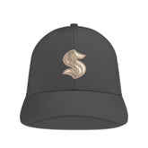 Seattle Kraken Levelwear Ascend Copper Insignia Vented Adjustable Hat - Charcoal Hats