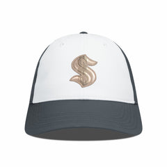 Seattle Kraken Levelwear Endure Copper Insignia Adjustable Hat - White/Charcoal Hats