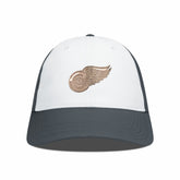 Detroit Red Wings Levelwear Endure Copper Insignia Adjustable Hat - White/Charcoal Hats
