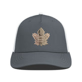 Toronto Maple Leafs Levelwear Signal Copper Insignia Trucker Adjustable Hat - Charcoal/White Hats