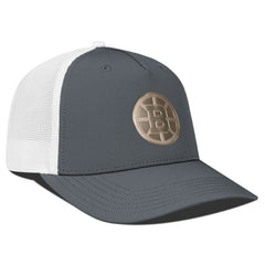 Boston Bruins Levelwear Signal Copper Insignia Trucker Adjustable Hat - Charcoal/White Hats