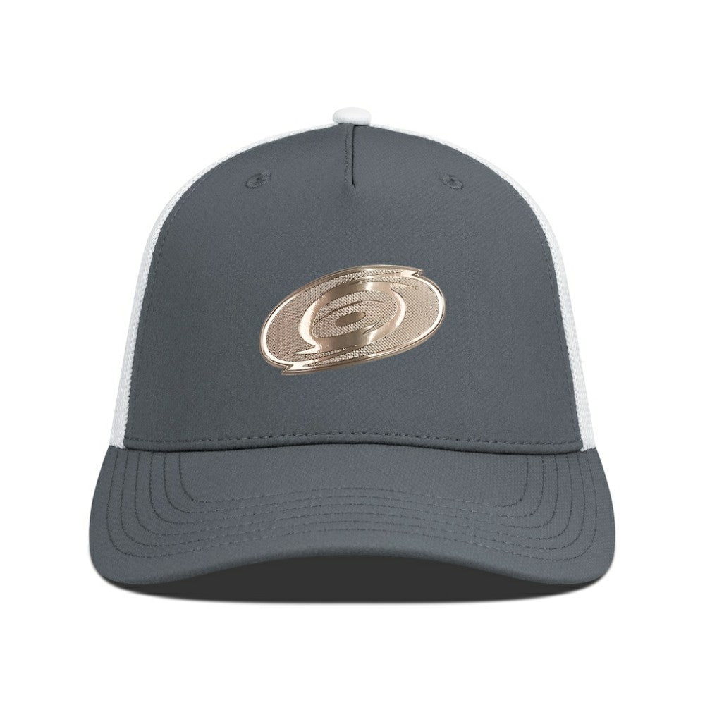 Carolina Hurricanes Levelwear Signal Copper Insignia Trucker Adjustable Hat - Charcoal/White Hats
