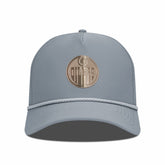 Edmonton Oilers Levelwear Gordon Copper Insignia Vented Adjustable Hat - Gray Hats