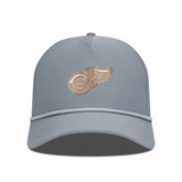 Detroit Red Wings Levelwear Gordon Copper Insignia Vented Adjustable Hat - Gray Hats