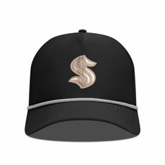 Seattle Kraken Levelwear Gordon Copper Insignia Vented Adjustable Hat - Black Hats